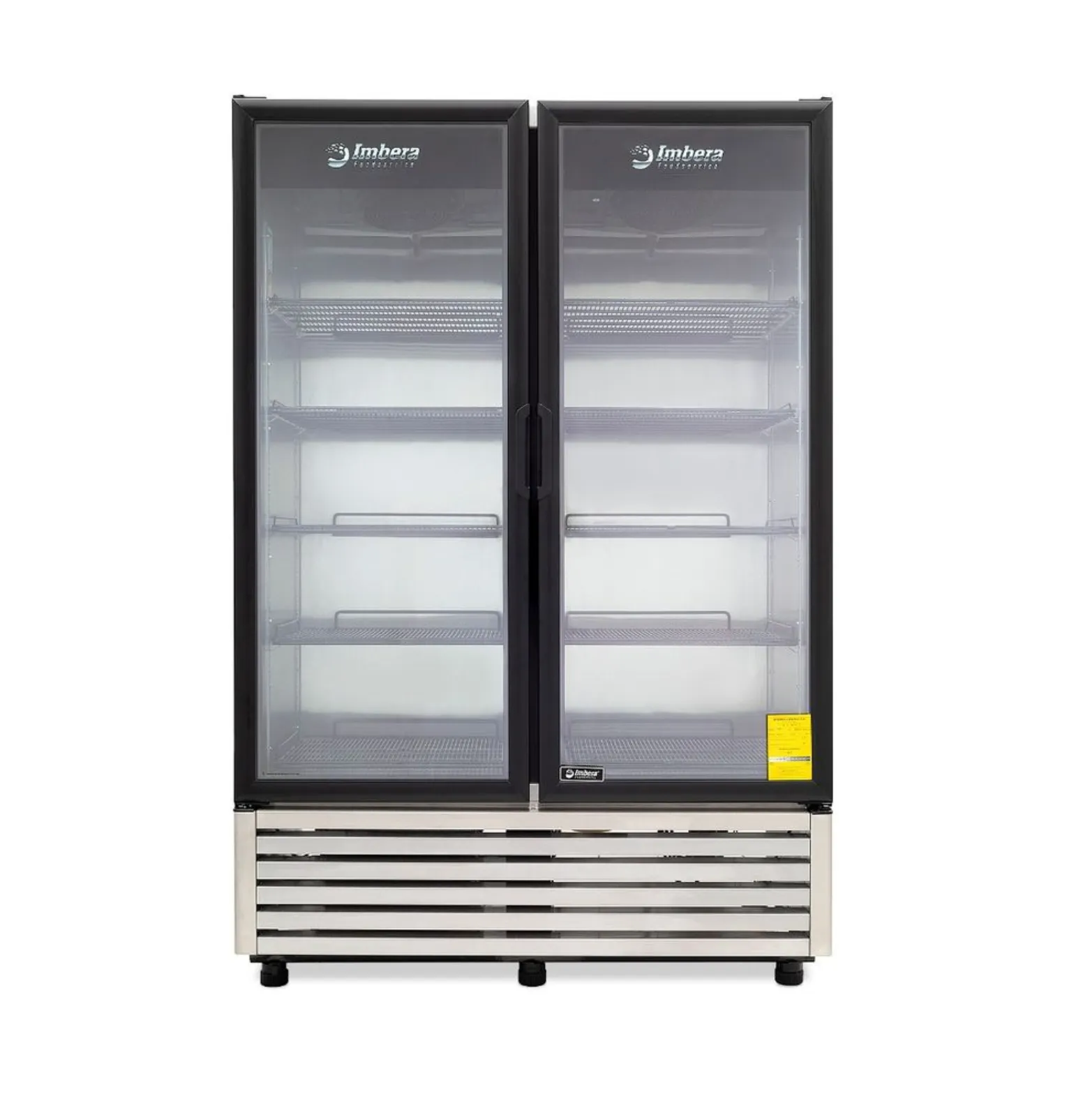 IMBERA VRD43 REFRIGERADOR INOX 2 PUERTAS CRISTAL 43 PIES
