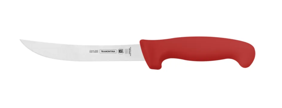 TRAMONTINA CUCHILLO DESHUESADOR FLEXIBLE 15CM ROJO