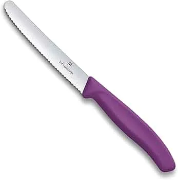 VICTORINOX CUCHILLO DENTADO 11CM MORADO