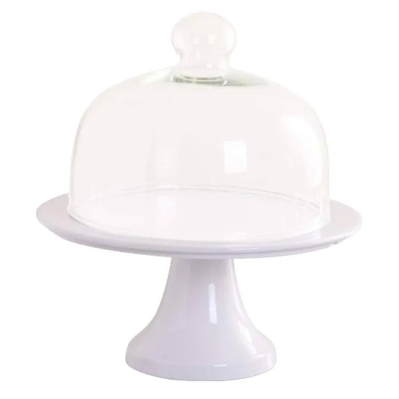 PASTELERA CON BASE Y CAMPANA DE VIDRIO 36CM