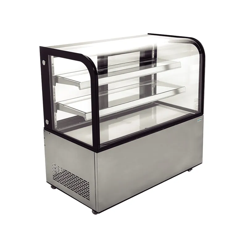 VITRINA REFRIGERADA DE PISO CON CRISTAL CURVO 400L