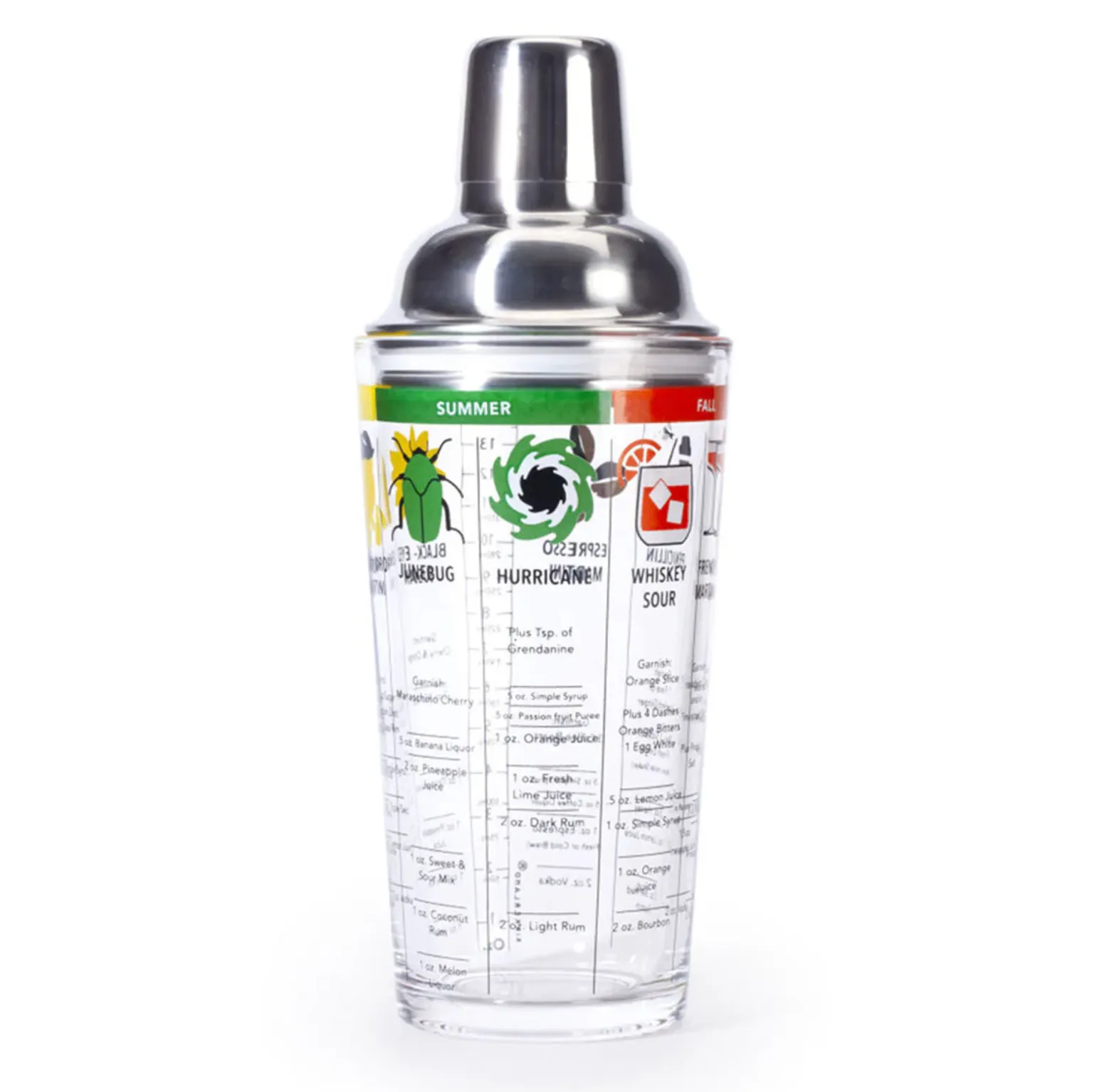 KIKKERLAND SHAKER FOUR SEASONS 14OZ/400ML