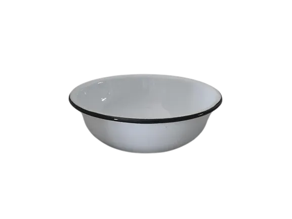 PELTRE RAMEKIN LISO 8CM BLANCO FILO NEGRO