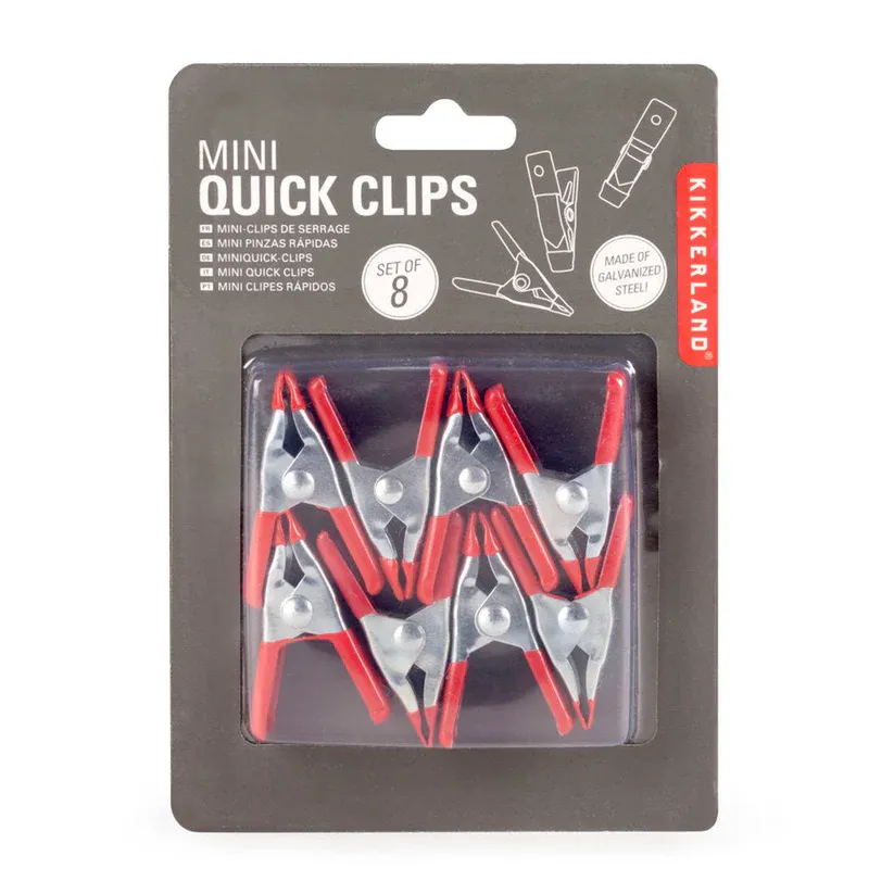 KIKKERLAND MINI QUICK CLIPS 8PZ