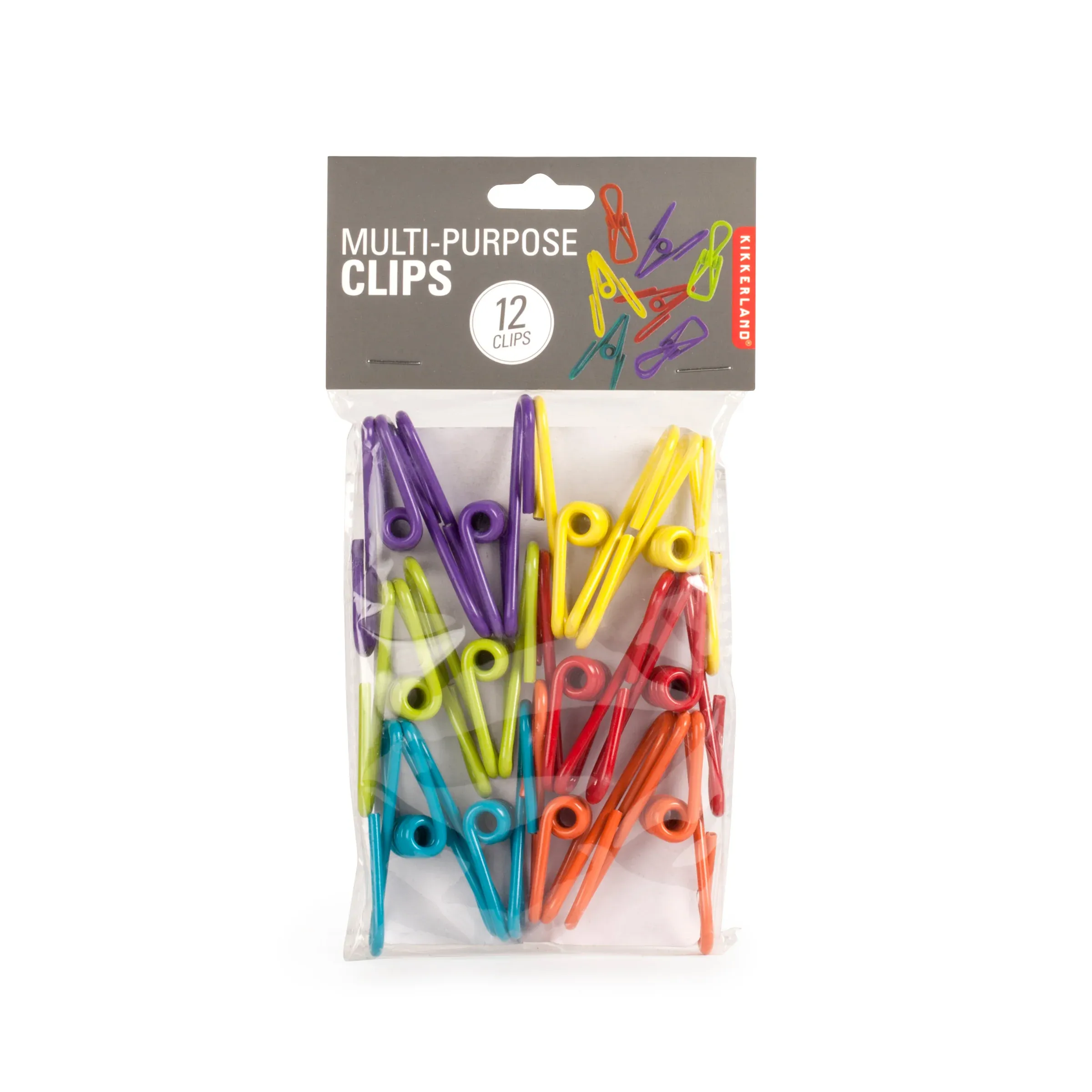 KIKKERLAND MULTI-PURPOSE CLIPS 12PZ