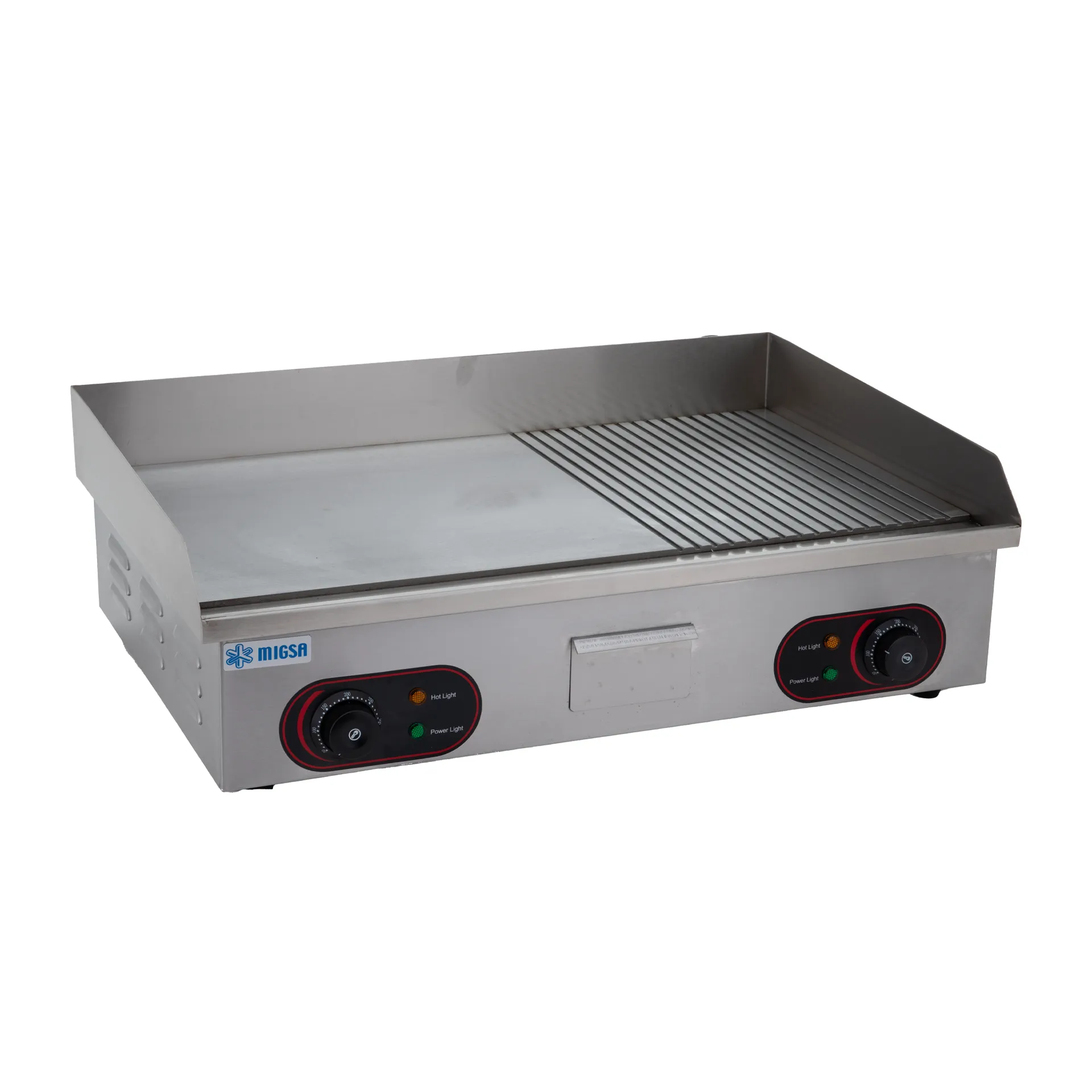 MIGSA PLANCHA ELECTRICA LISA Y ACANALADA 220V