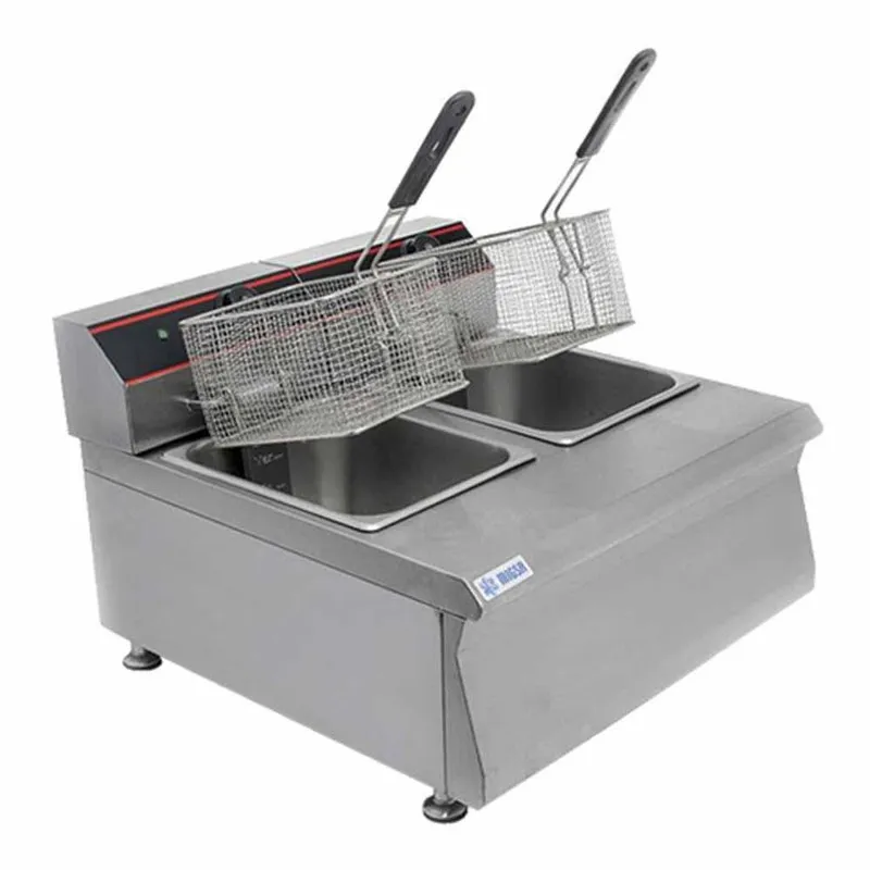 FREIDOR ELECTRICO DE 2 TINAS 8 LITROS CADA UNA