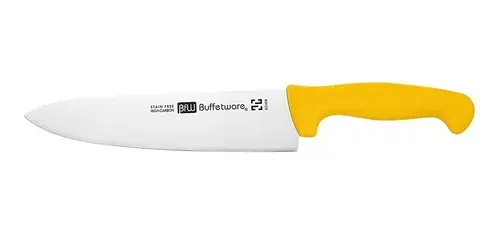 CUCHILLO CHEF 25CM AMARILLO BFW