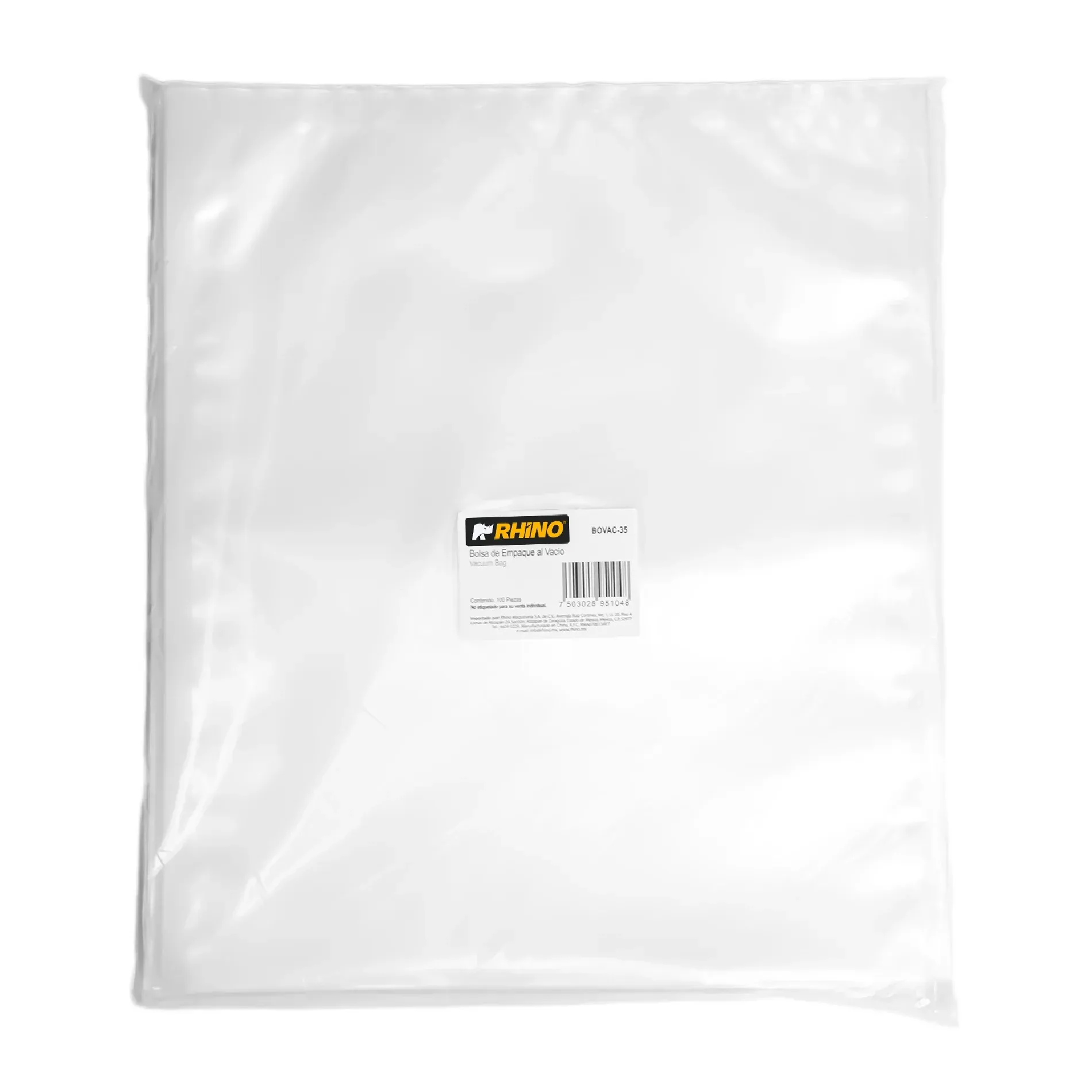 RHINO BOLSA GOFRADA PARA EMPAQUE AL VACIO 15x20CM 100PZS