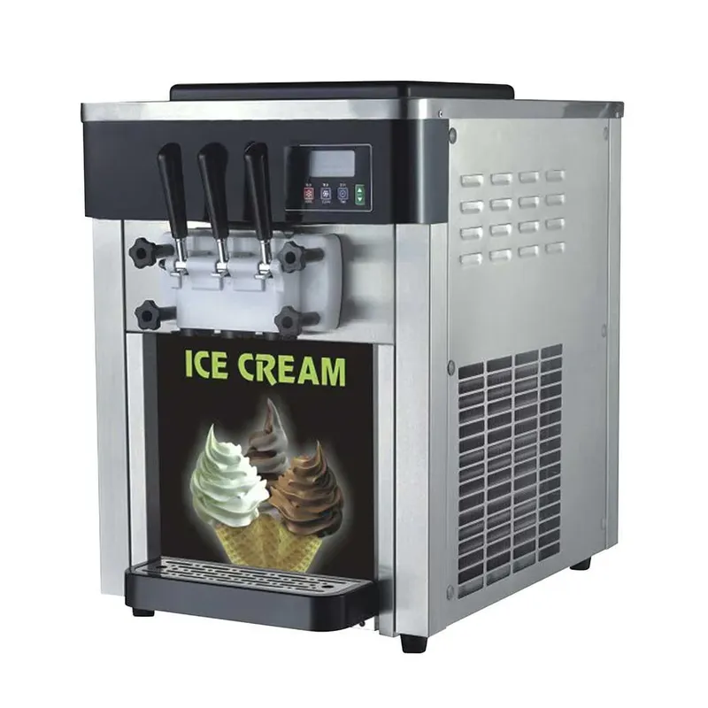 MAQUINA DE HELADO SUAVE DE MESA DE 2 SABORES