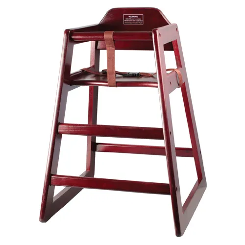 SILLA PARA BEBE MADERA CAOBA