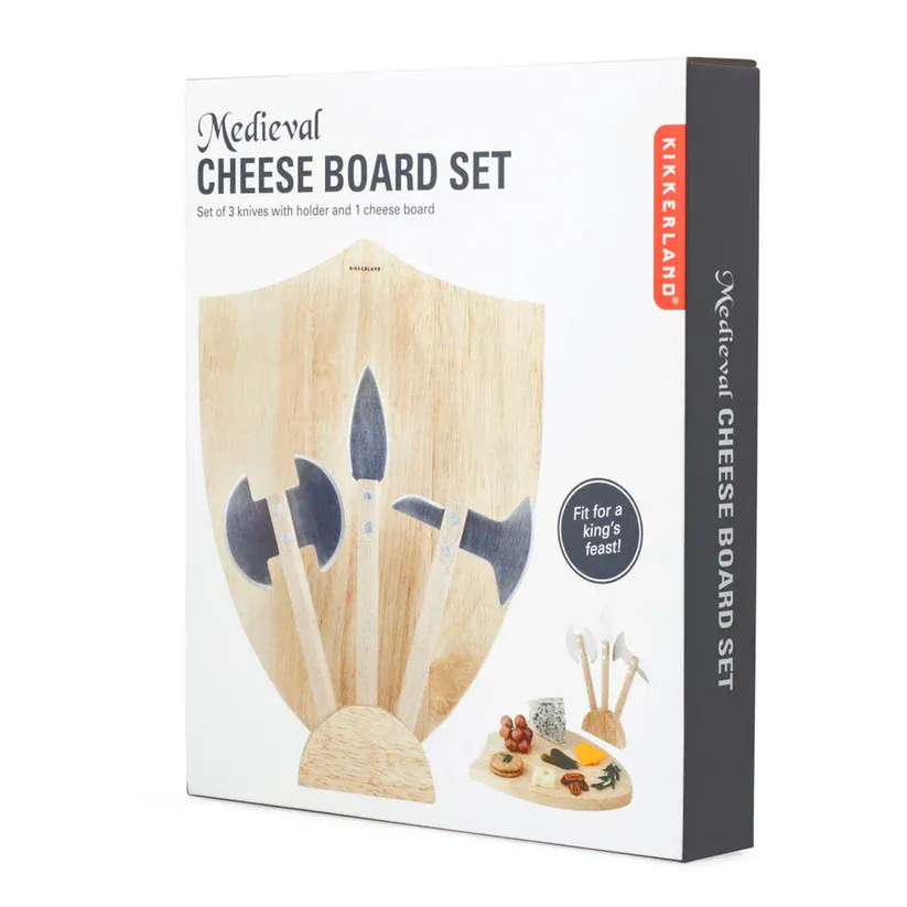 KIKKERLAND MEDIEVAL CHEESE BOARD SET