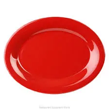 MELAMINA COLORS PLATO OVALADO 12X9PG ROJO