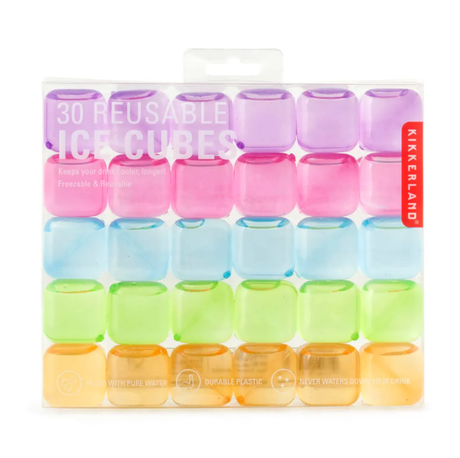 KIKKERLAND CUBOS REUSABLES COLORES 30PZS