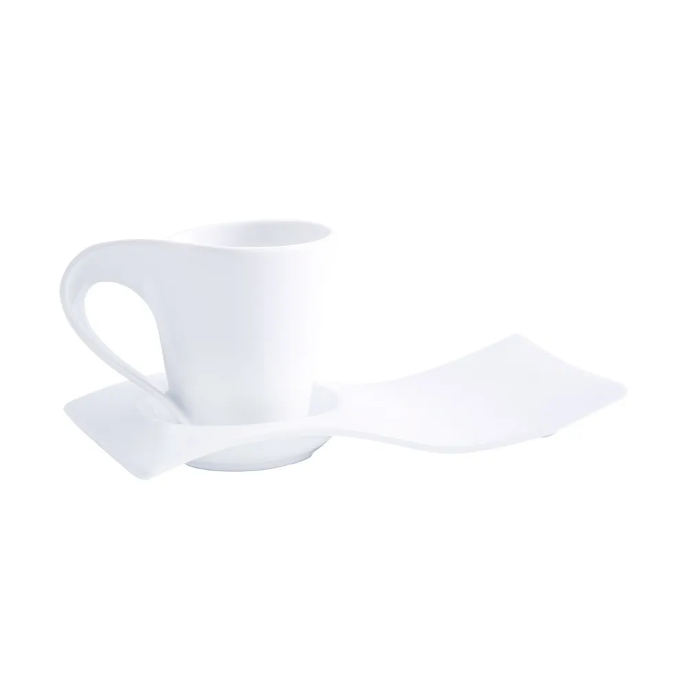 CURVE JUEGO TAZA Y PLATO 200ML
