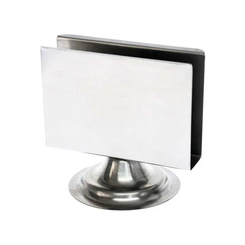 SERVILLETERO CON BASE DE 13X12 ACERO INOXIDABLE