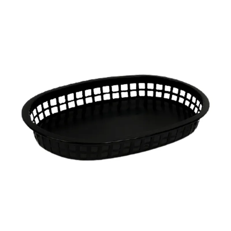 CANASTILLA OVALADA DE 27 CM NEGRA