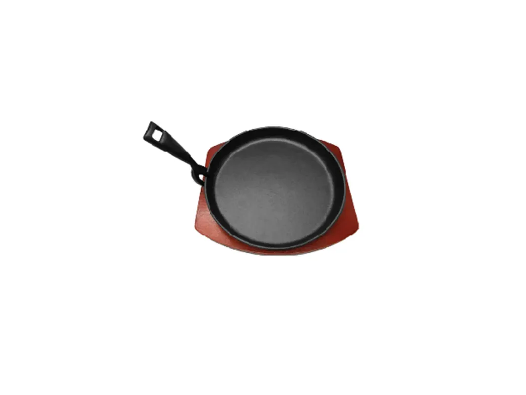 PLATO CON BASE 25CM HIERRO FUNDIDO