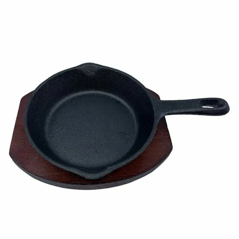 SARTEN CON BASE 14CM HIERRO FUNDIDO