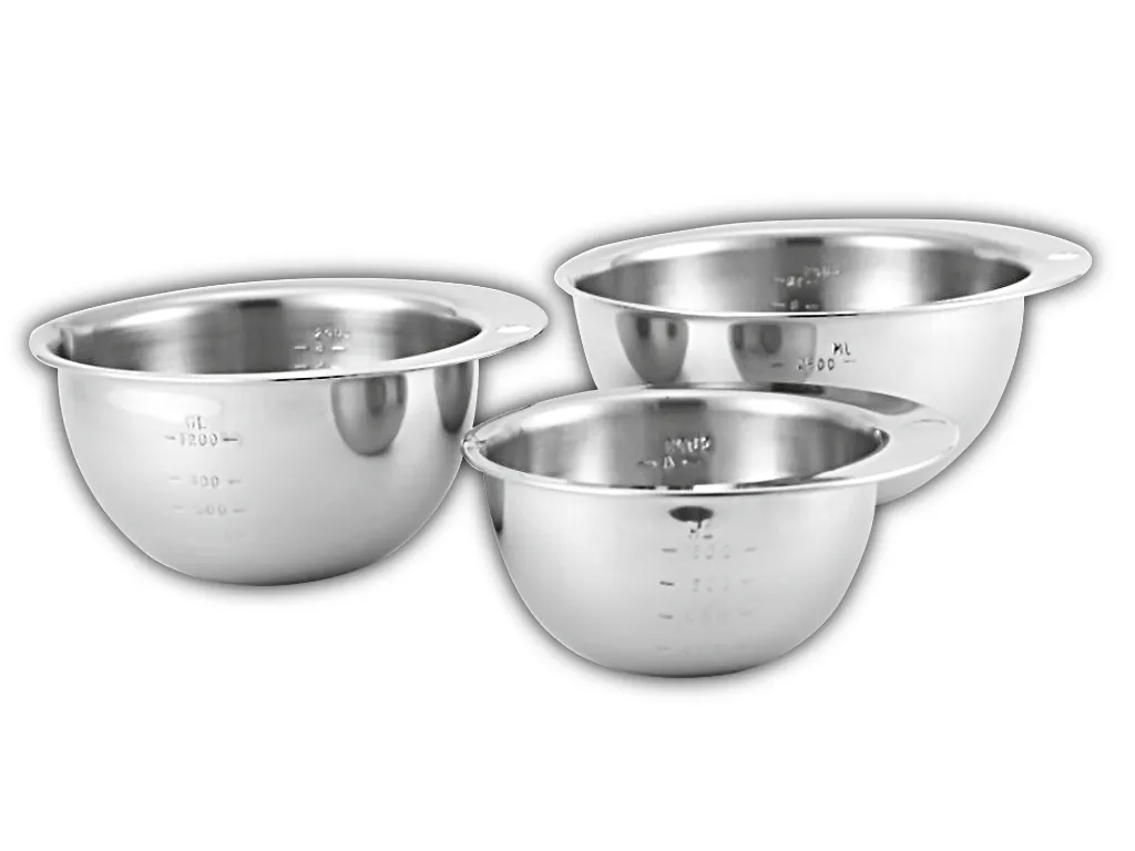 BOWL DE ACERO GRADUADO 900ML