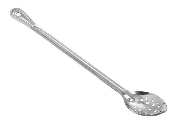 CUCHARA PERFORADA 45CM ACERO