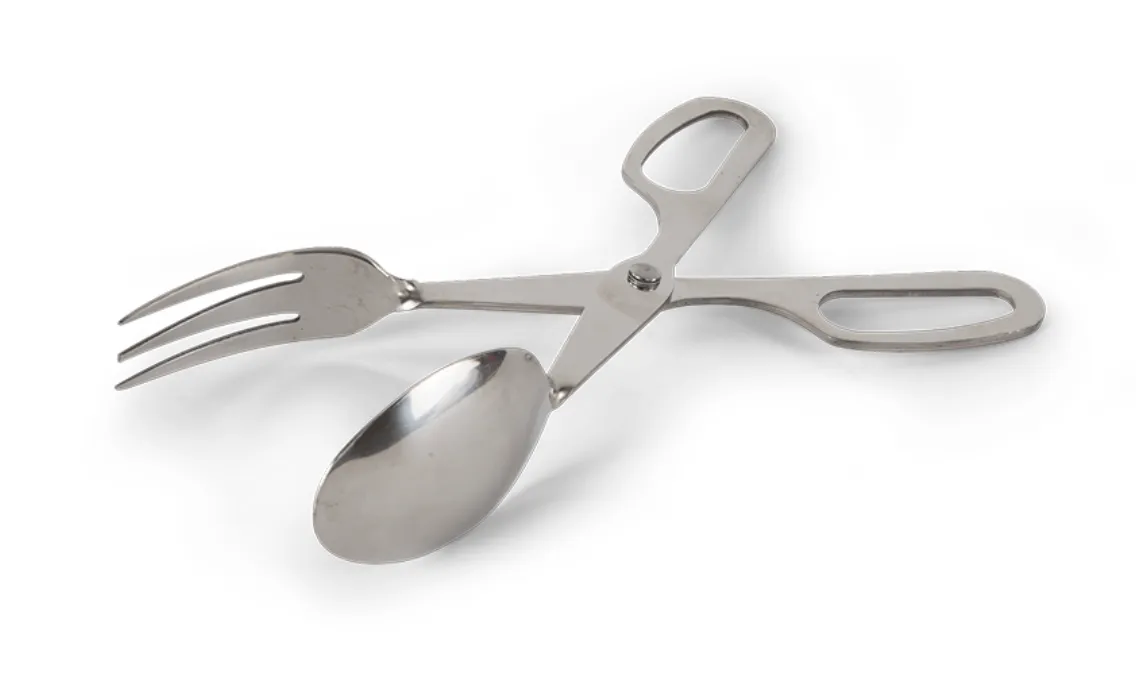 PINZA TIJERA TENEDOR 25 CM ACERO