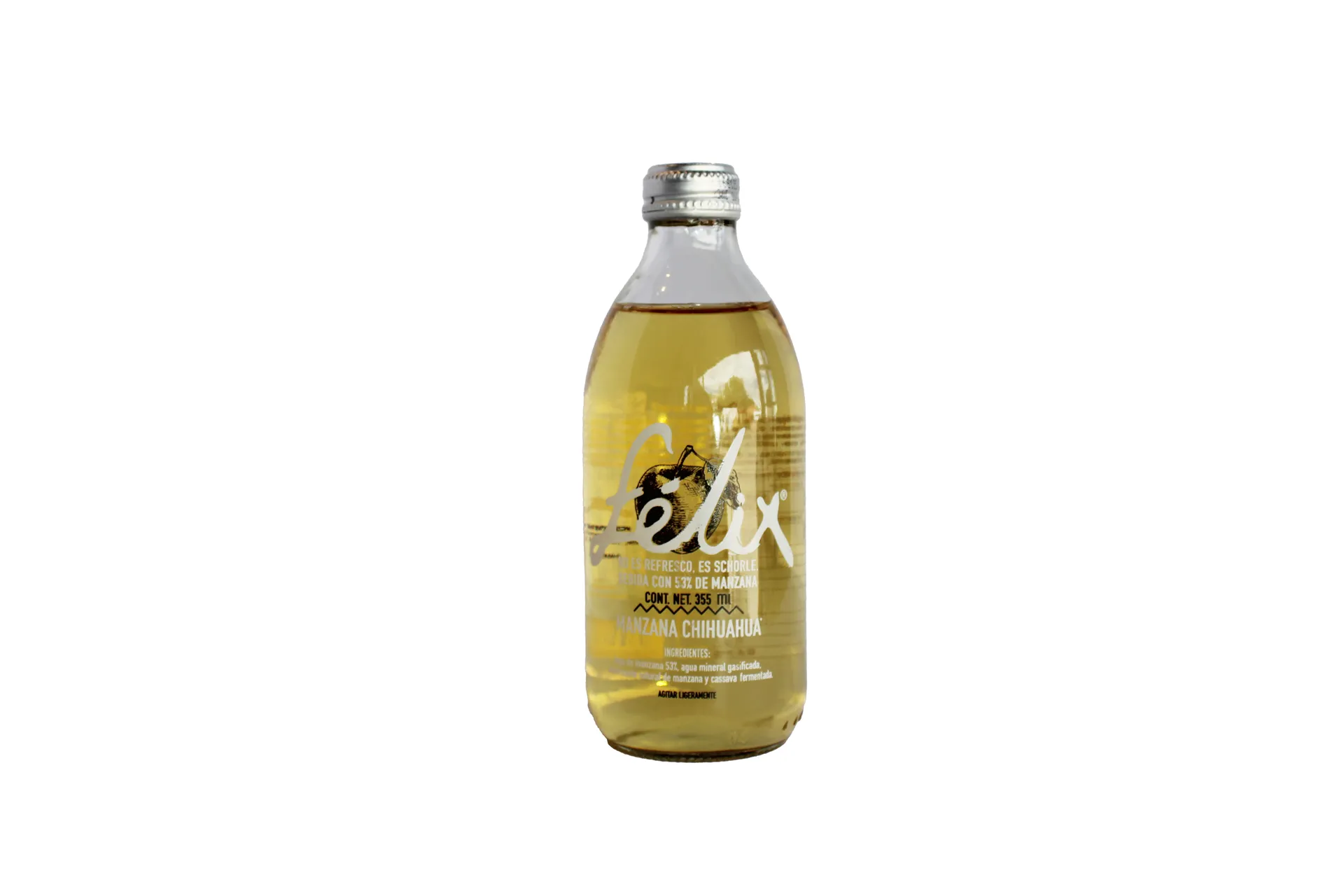 SCHORLES BOTELLA DE VIDRIO 355 ML (F-MANZ)