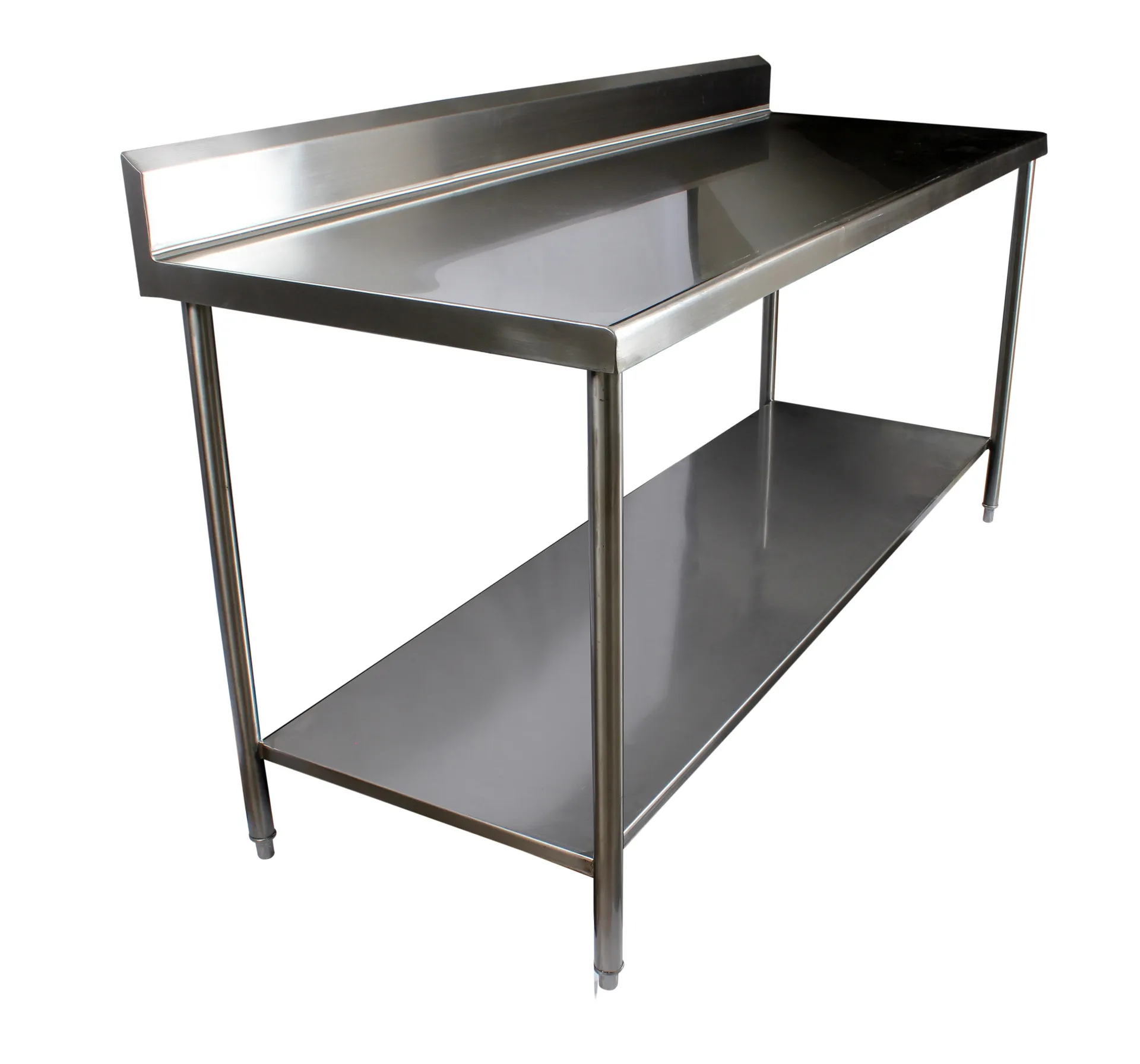 MESA DE TRABAJO CENTRAL CON RESPALDO Y ENTREPAÑO 188X70X90CM