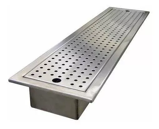 REJILLA DE PISO CON CHAROLA Y TAPA 100X25X10CM (COLADERA)