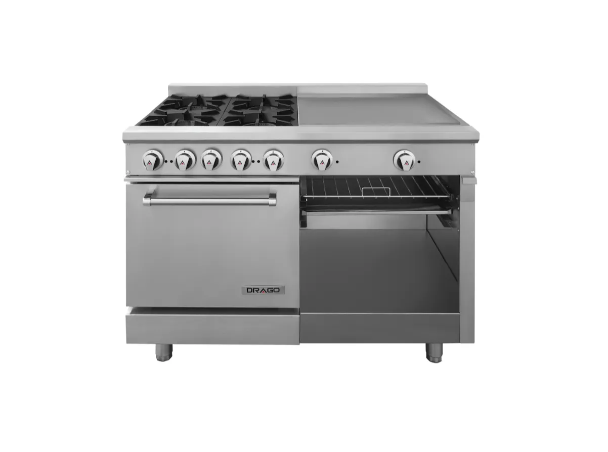 DRAGO ESTUFA CG-41PD CON 4Q, HORNO Y PLANCHA