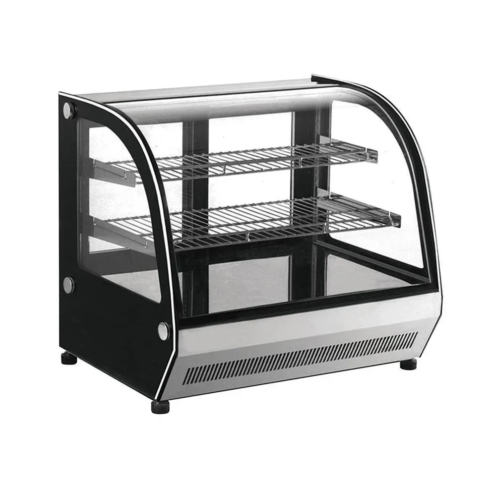 MIGSA VITRINA REFRIGERADA CRISTAL CURVO 90CM
