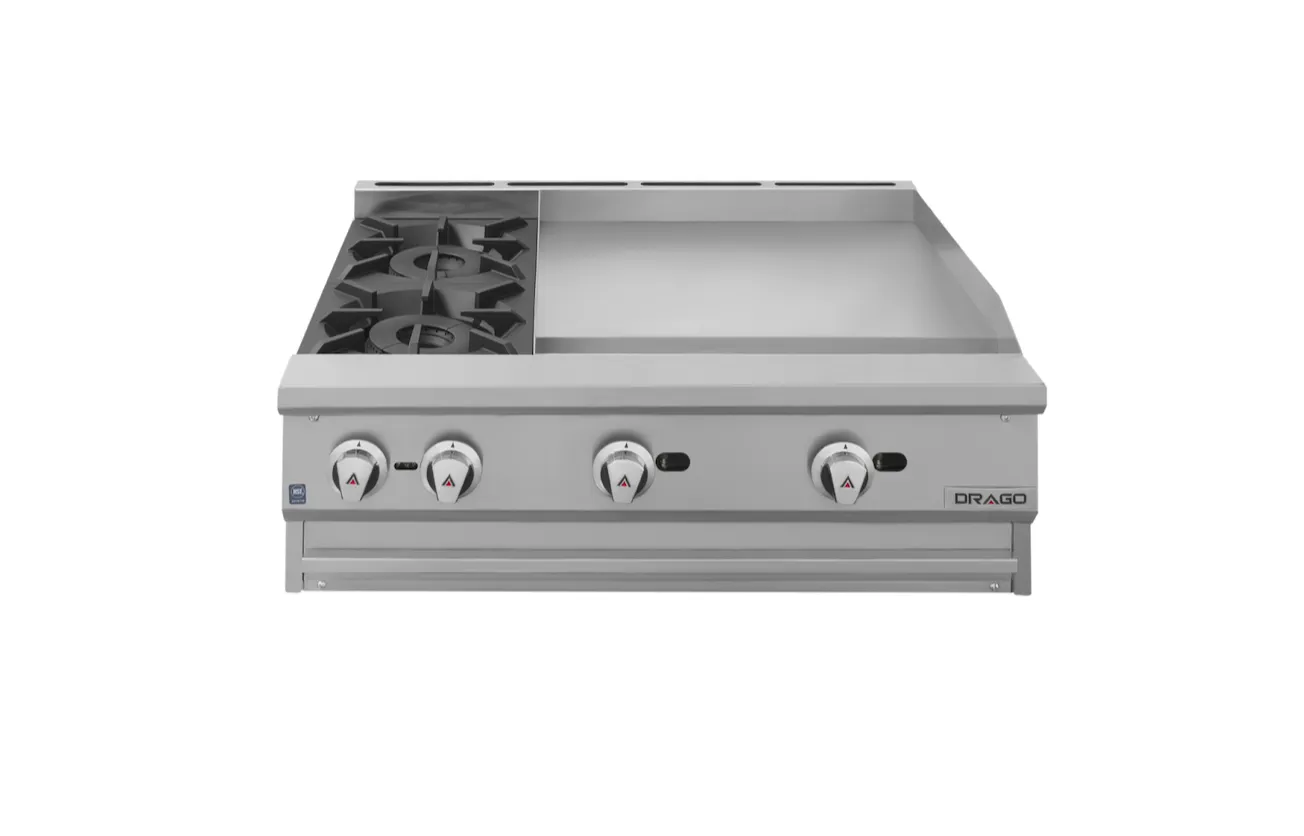 DRAGO CG-20PD PARRILLA 2Q CON PLANCHA