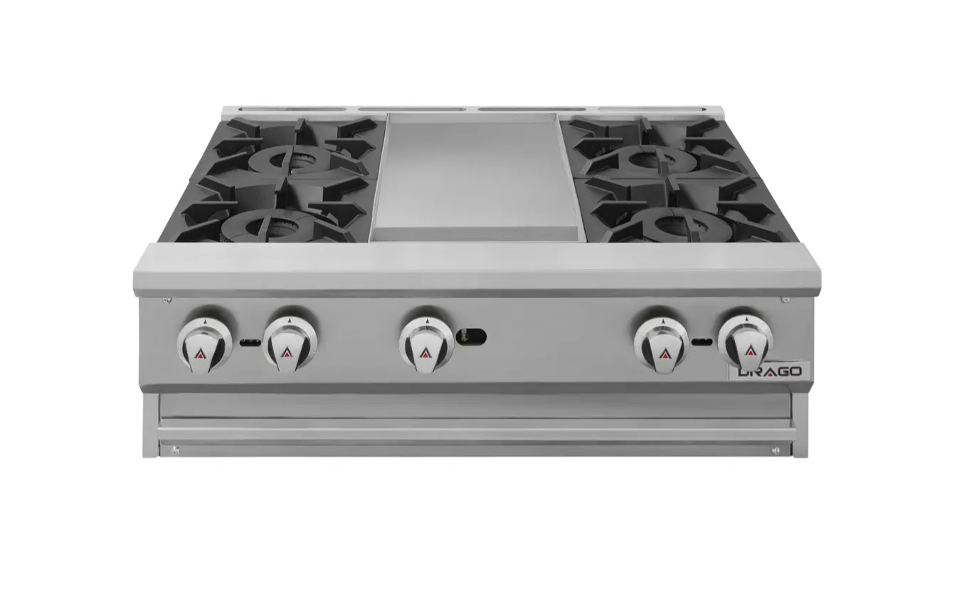 DRAGO CG-40P PARRILLA 4Q CON PLANCHA