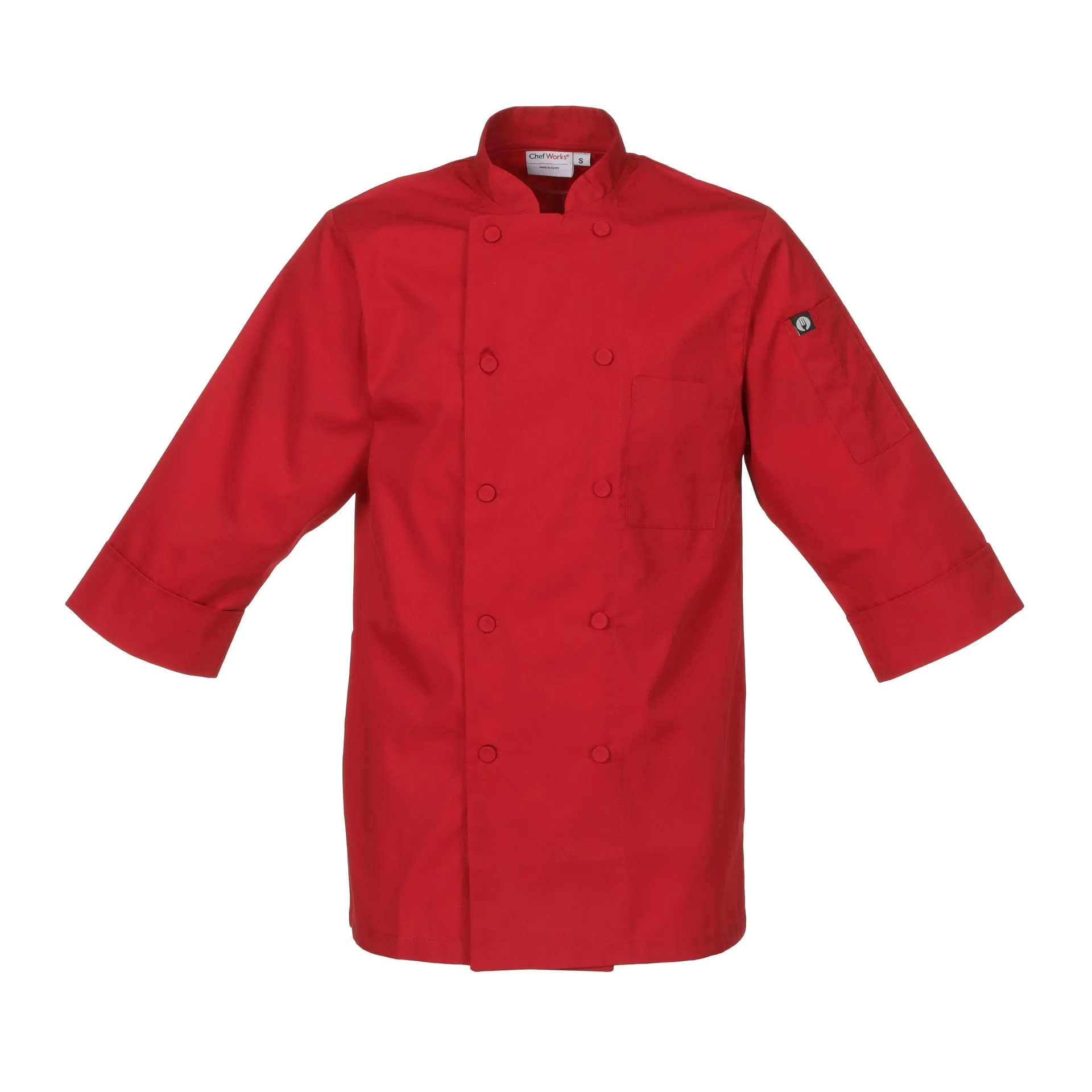 CHEF WORKS FILIPINA 3/4 ROJA X-SMALL