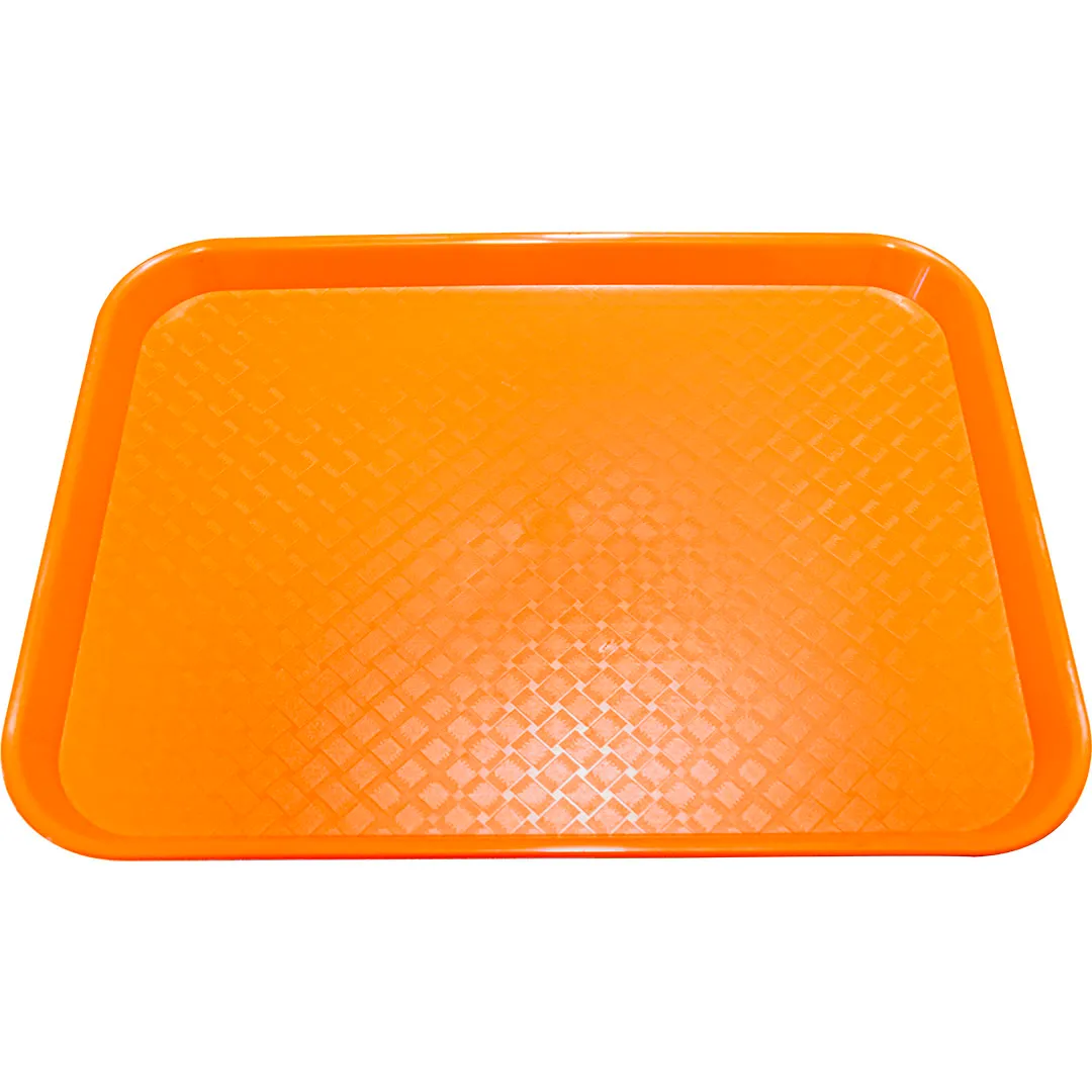 CHAROLA FAST FOOD 40X30CM ANTIDERRAPANTE NARANJA