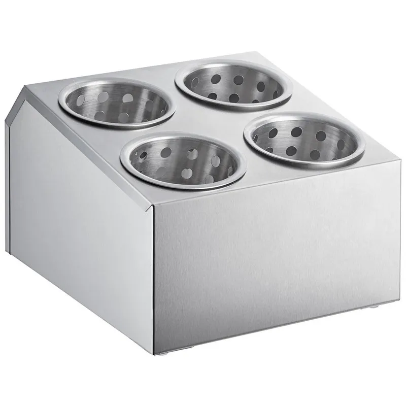 PORTA CUBIERTOS ACERO 4 CAVIDADES
