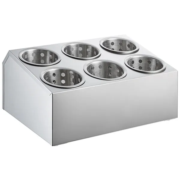 PORTA CUBIERTOS ACERO 6 CAVIDADES
