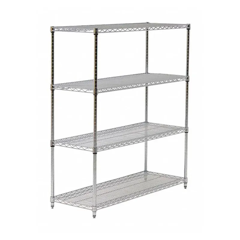 JUEGO ESTANTERIA CROMADA 60"X24" INCLUYE POSTES 72"