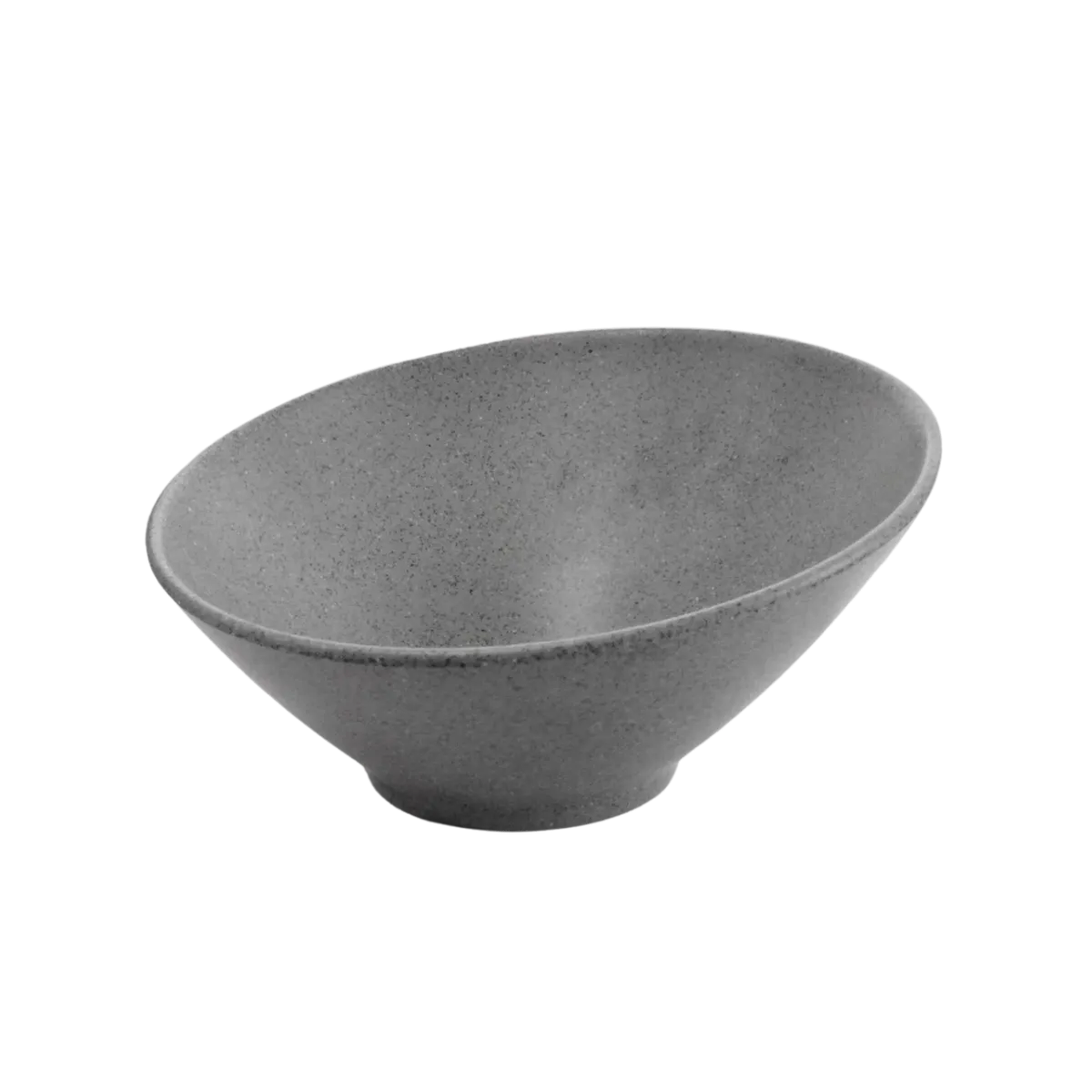 MELAMINA BOWL INCLINADO 25CM GRIS