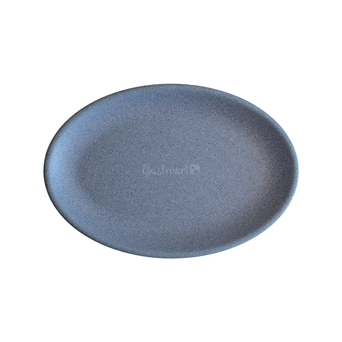 MELAMINA PLATO OVALADO 30CM GRIS