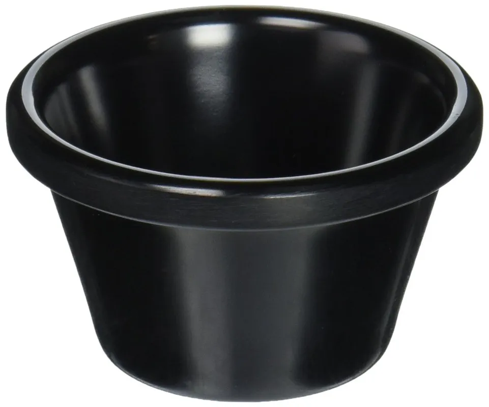 RAMEKIN 1.5OZ LISO NEGRO