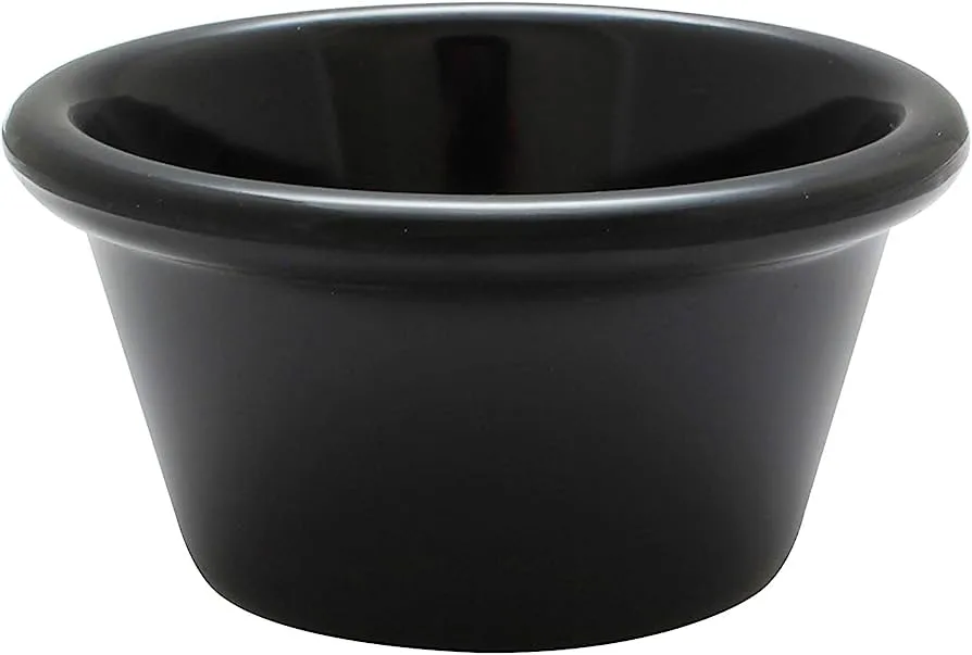 RAMEKIN 2OZ LISO NEGRO