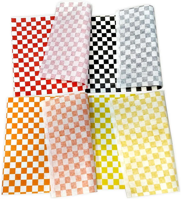 PAPEL GA CUADROS NARANJA 35X25CM (PAQ C/1000)