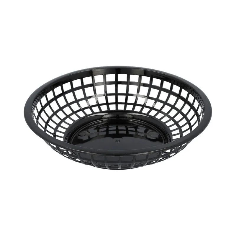 CANASTILLA REDONDA DE 20 CM NEGRA