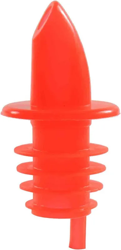 VERTEDOR PARA BOTELLA PLASTICO ROJO 12PZ