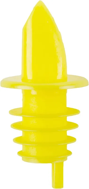 VERTEDOR PARA BOTELLA PLASTICO AMARILLO 12PZ