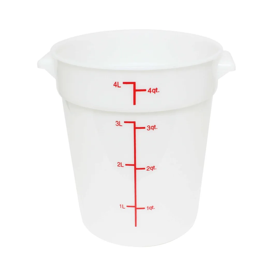 CONTENEDOR REDONDO 4 LITROS BLANCO