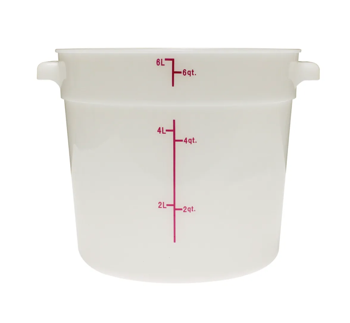 CONTENEDOR REDONDO 6 LITROS BLANCO