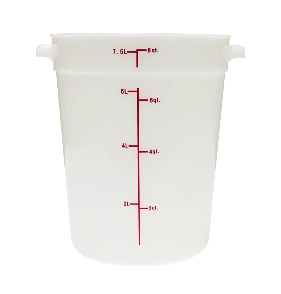 CONTENEDOR REDONDO 8 LITROS BLANCO