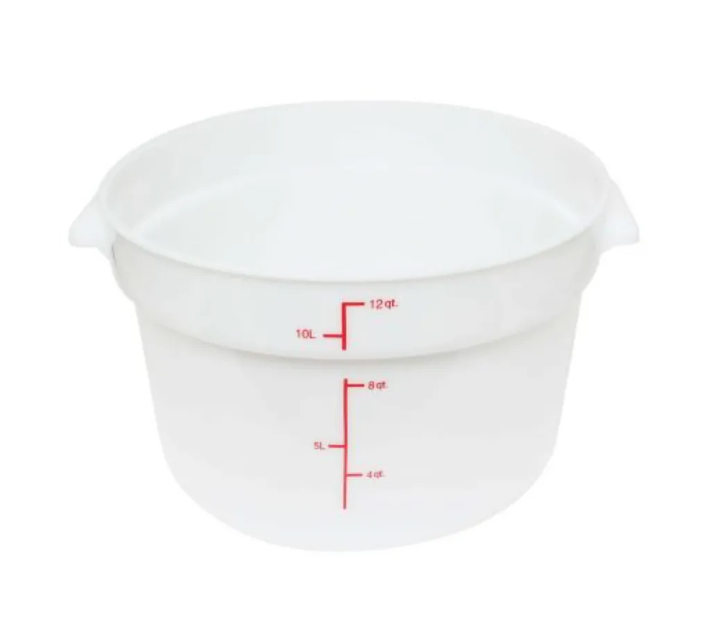 CONTENEDOR REDONDO 12 LITROS BLANCO